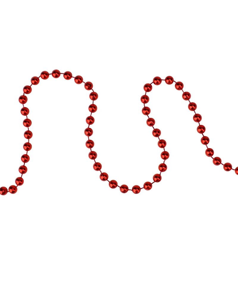 Northlight Shiny Crimson Beaded Artificial Christmas Garland-Unlit