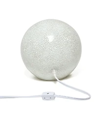 Simple Designs 1 Light Mosaic Stone Ball Table Lamp