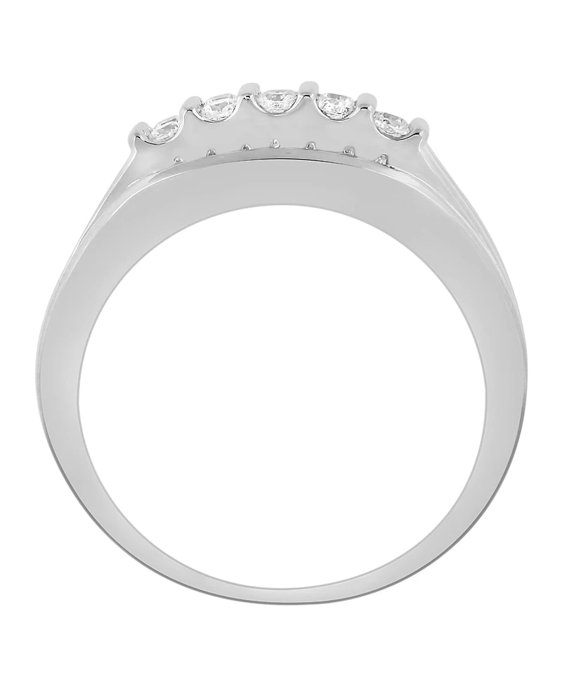 Men's Diamond (1/2 ct. t.w.) Ring in 10K White or Yellow Gold