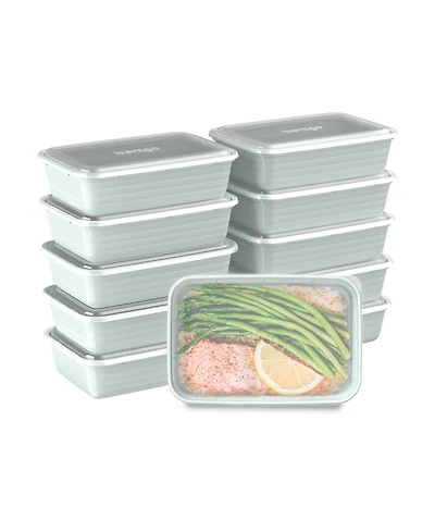 Bentgo Food Prep 1-Compartment Food Storage Containers, Pack of 10