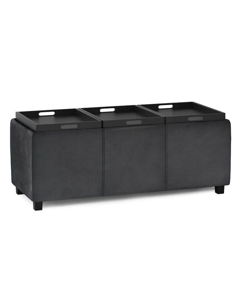 Simpli Home Avalon Storage Ottoman