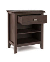 Simpli Home Artisan Solid Wood Bedside Table