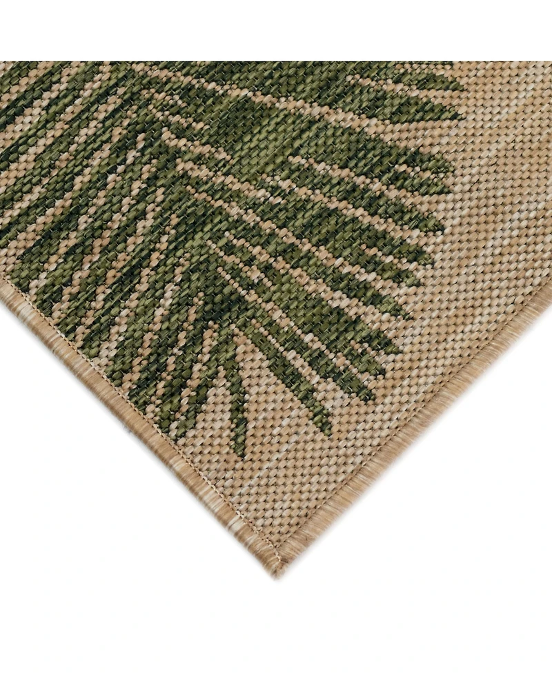 Liora Manne' Carmel Palm 6'6" x 9'4" Outdoor Area Rug