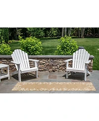 Liora Manne' Carmel Coral Border 1'11" x 7'6" Runner Rug