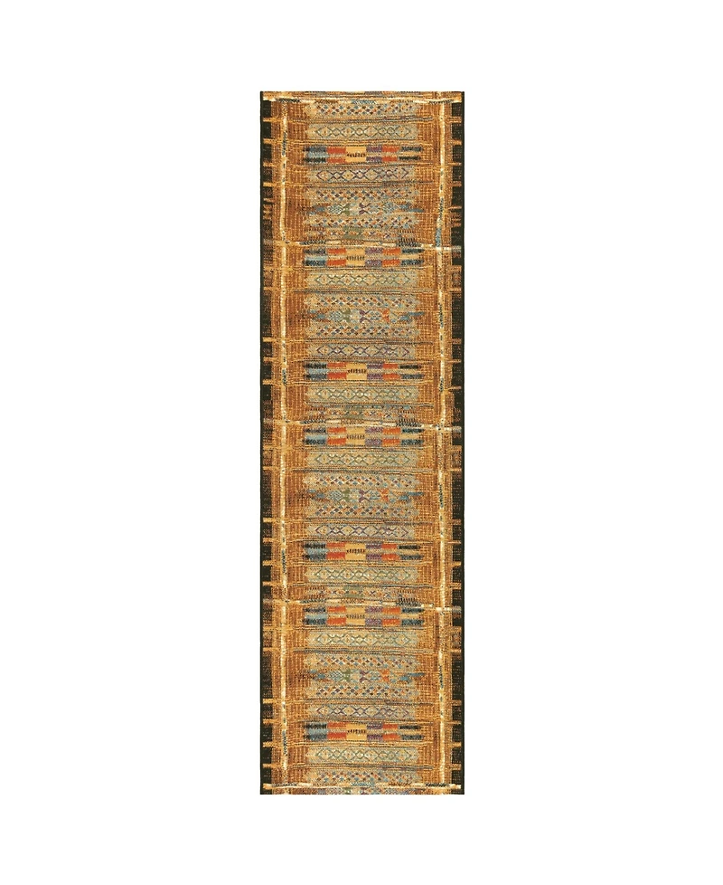 Liora Manne' Marina Tribal Stripe 1'11" x 7'6" Runner Rug