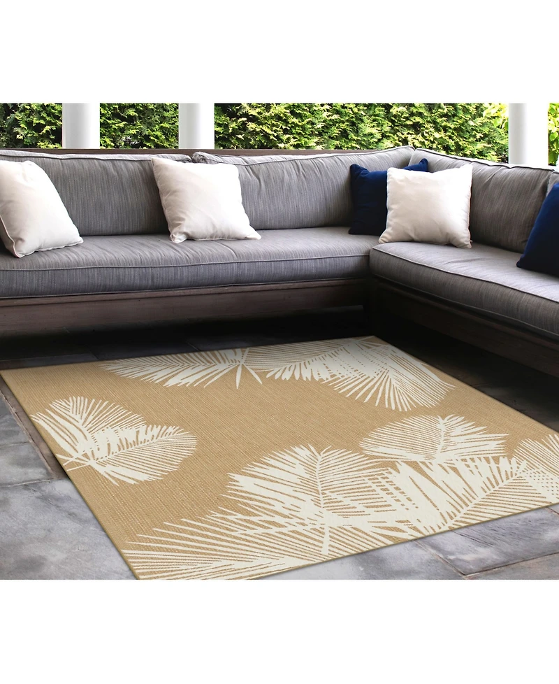 Liora Manne' Carmel Palm 7'10" x 7'10" Square Rug