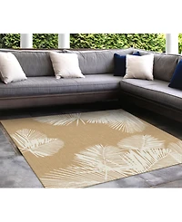 Liora Manne' Carmel Palm 7'10" x 7'10" Square Rug