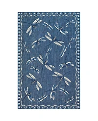 Liora Manne' Carmel Dragonfly 4'10" x 7'6" Outdoor Area Rug