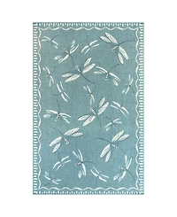 Liora Manne' Carmel Dragonfly 4'10" x 7'6" Outdoor Area Rug