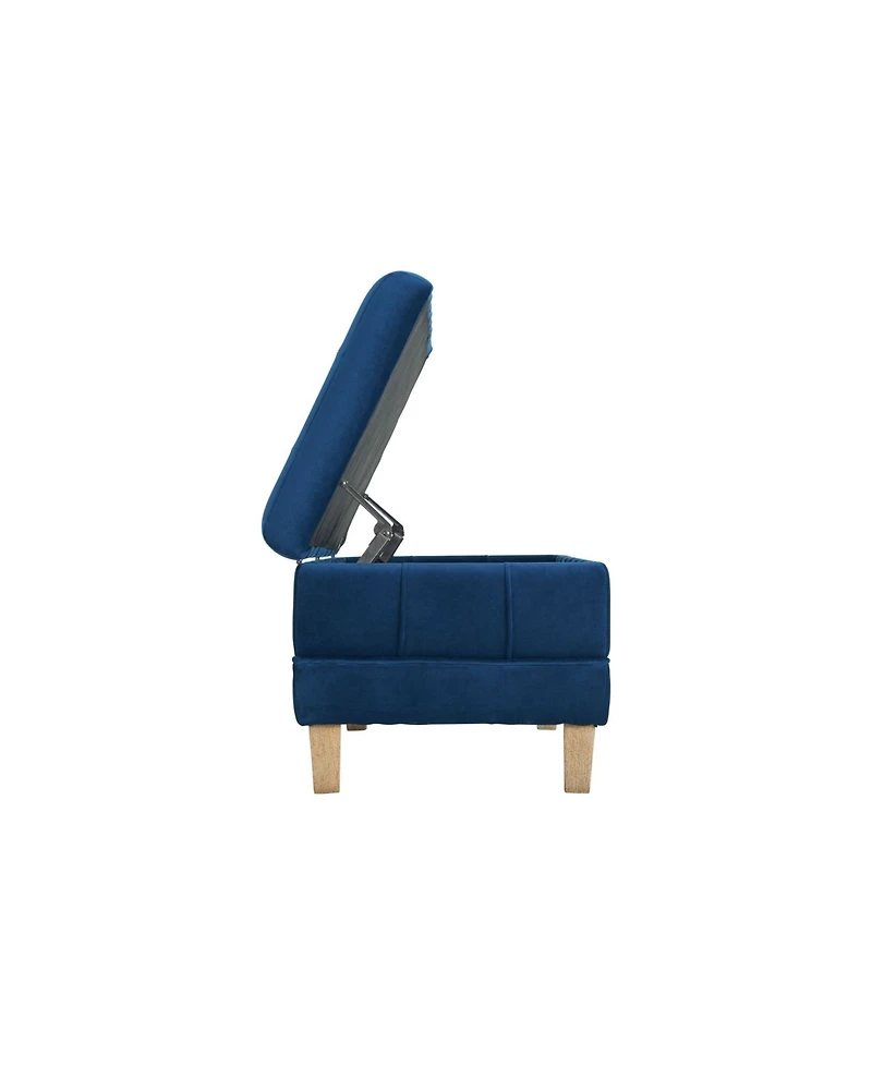 Picket House Furnishings Jude Tufted Storage Ottoman
