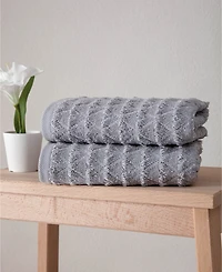 Ozan Premium Home Azure Turkish Cotton -Pc. Hand Towel Set