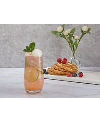 JoyJolt Gwen Highball Glasses, Set of 4