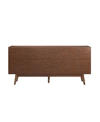 Walker Edison 70" Mid century Modern 3 Drawer, 2 Door Sideboard