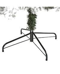 Nearly Natural Flocked West Virginia Fir Artificial Christmas Tree with 350 Clear Led Lights