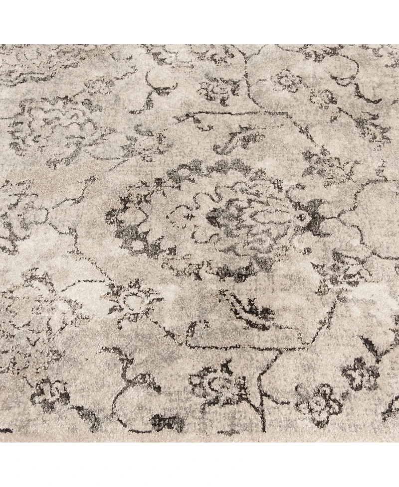 Closeout! Portland Textiles Alexia Tago Silver 5' x 7'3" Area Rug