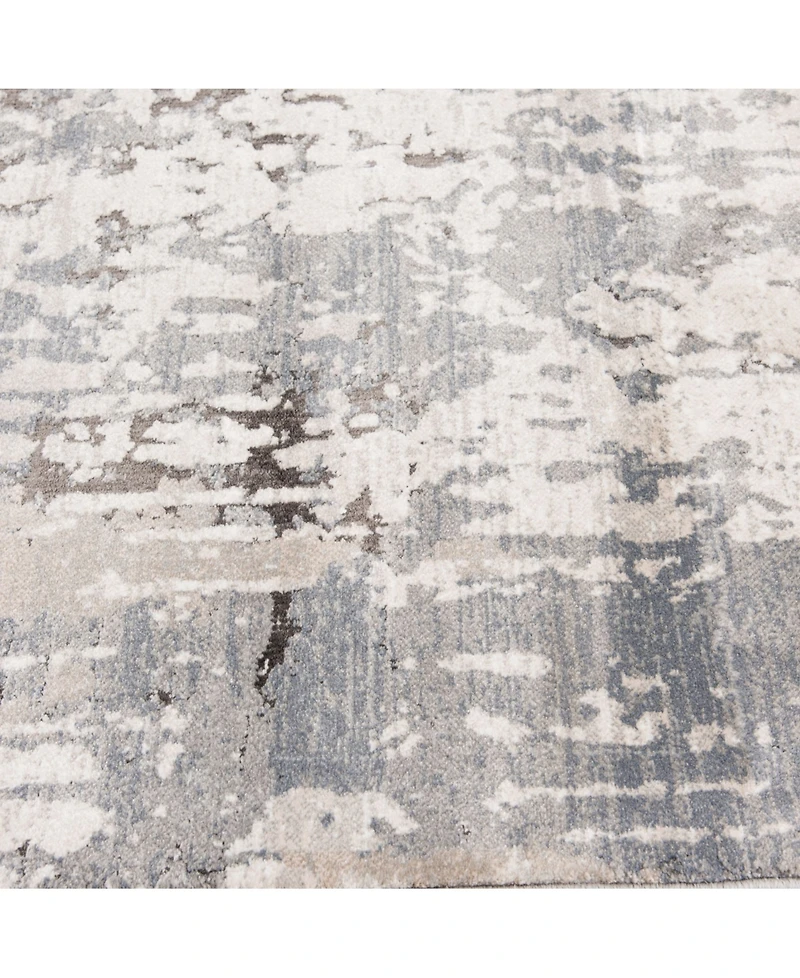 Closeout! Portland Textiles Alexia Fion Gray 2' x 7' Runner Rug