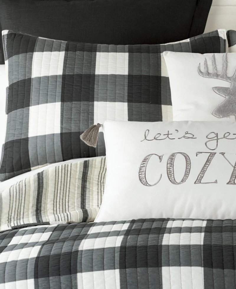 Levtex Camden Buffalo Check Reversible 3-Pc. Quilt Set, King/California King