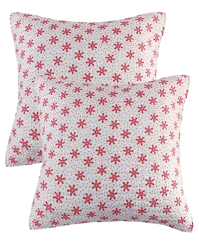 Levtex Let It Snow 2-Pc. Sham Set, European