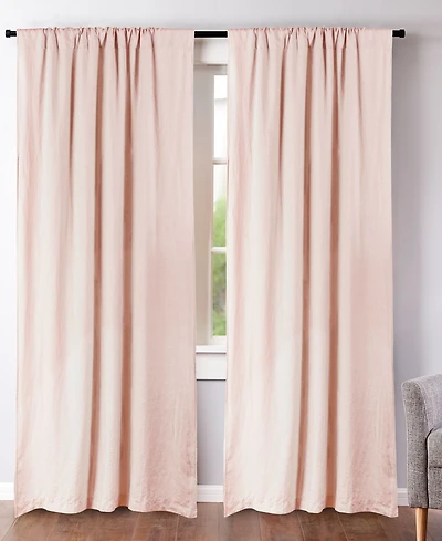 Levtex Washed Linen Relaxed Solid Window Panel Set, 50" x 84"