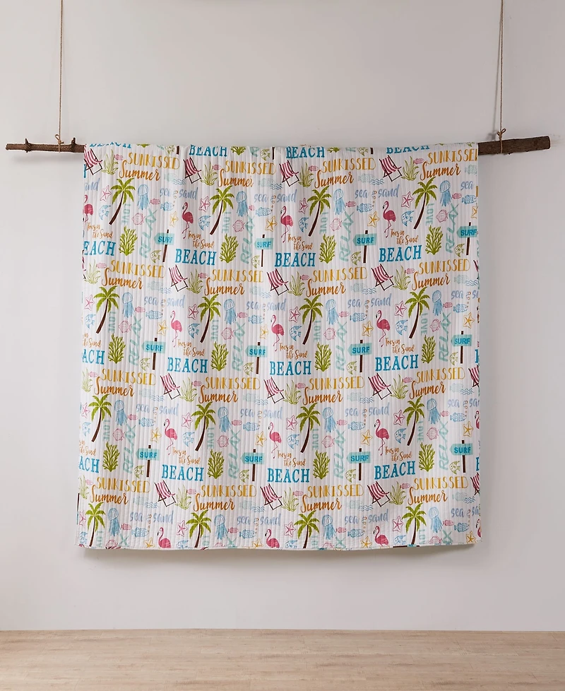 Homthreads Beach Days Quilt Set