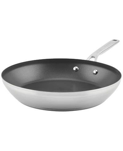 KitchenAid 3-Ply Base Stainless Steel 12" Nonstick Induction Frying Pan