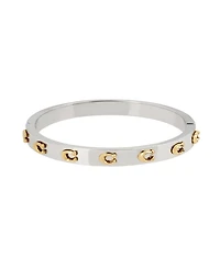 Coach Signature C Hinged Bangle Bracelet