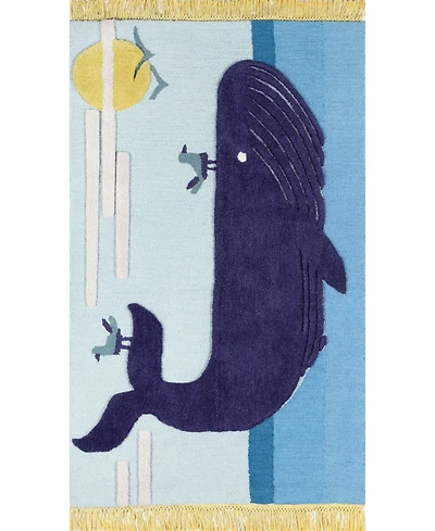 Momeni Atticus Atc-2 Blue 4' x 6' Area Rug