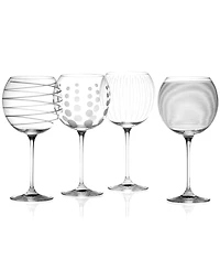Mikasa "Clear Cheers" Balloon Goblets, Set Of 4
