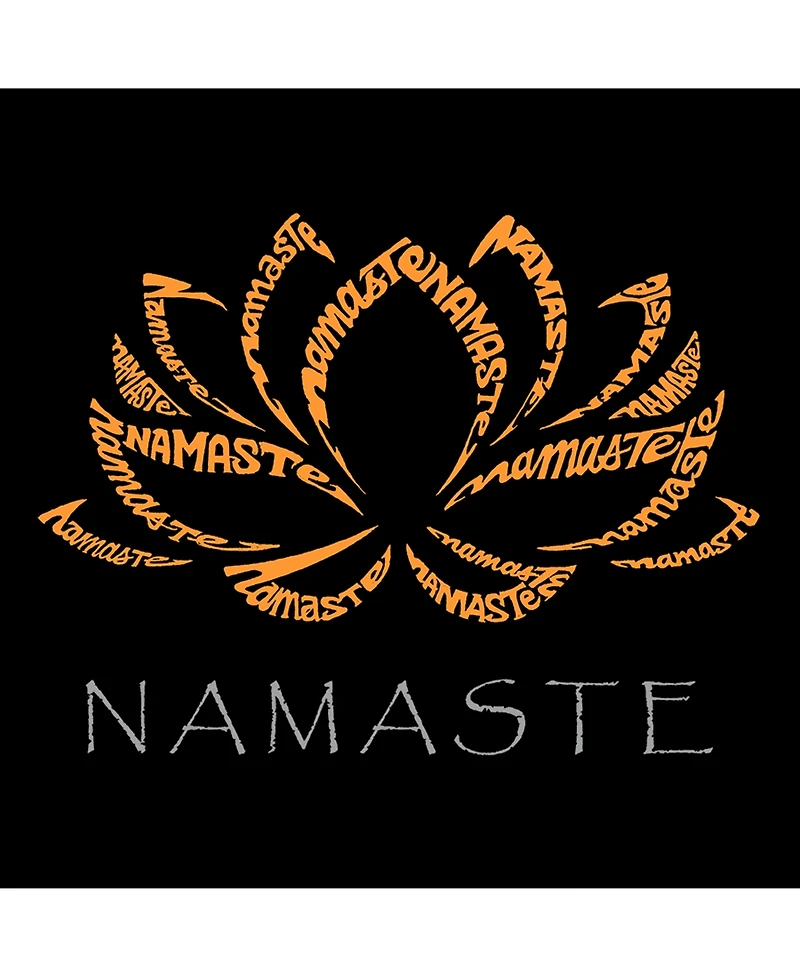 La Pop Art Men's Namaste Word T-Shirt