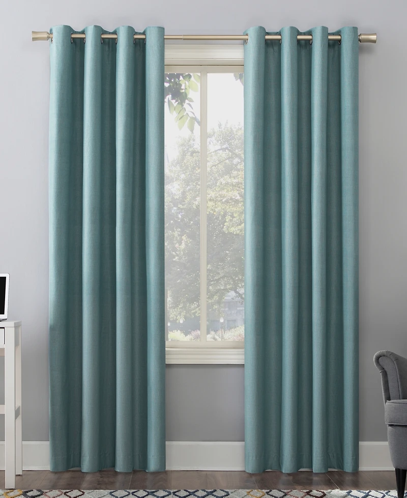 Duran Thermal Insulated 100% Blackout Grommet Curtain Panel