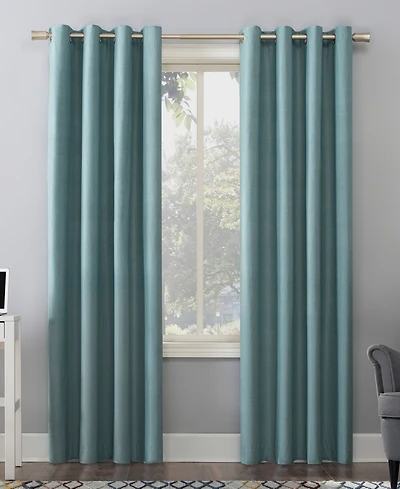 Duran Thermal Insulated 100% Blackout Grommet Curtain Panel