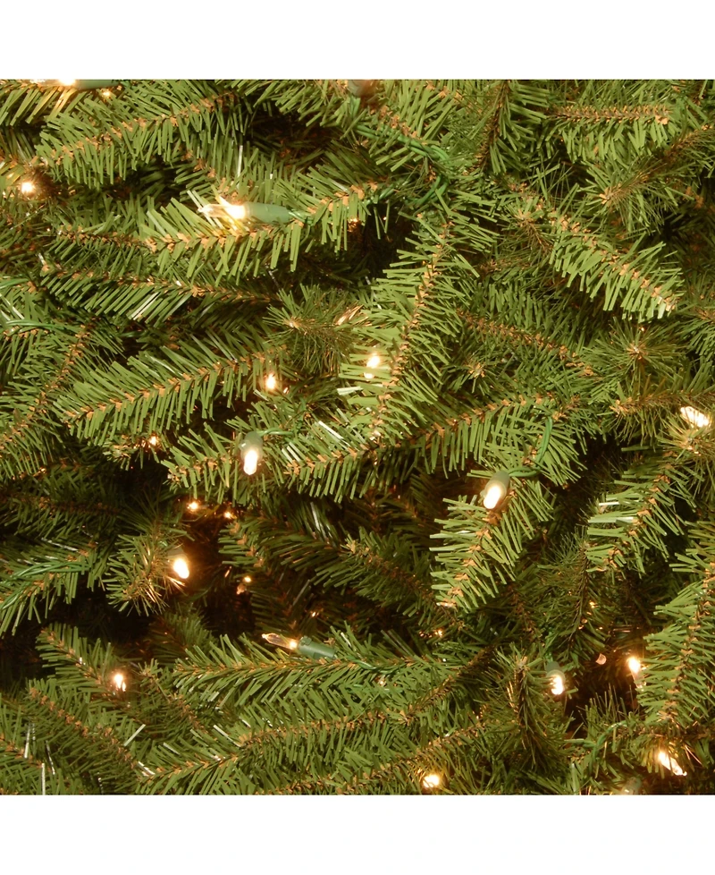 National Tree Company 7.5' Dunhill Fir Hinged Tree with 750 Clear Lights