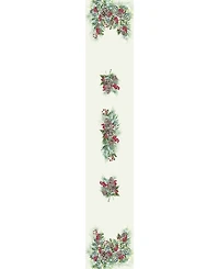 Laural Home Winter Garland Table Runner -13"x 72"