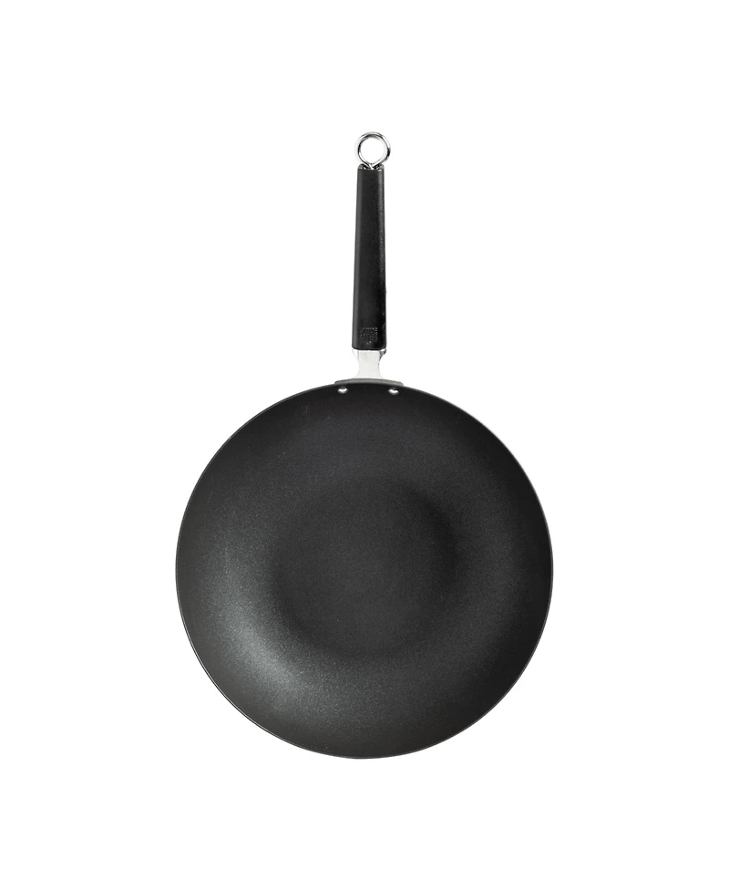 Joyce Chen Professional Series 12" Carbon Steel Excalibur Nonstick Stir Fry Pan with Phenolic Handle