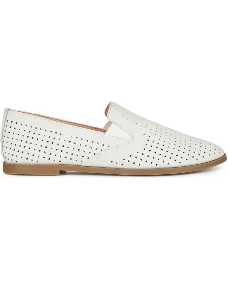 Journee Collection Women's Lucie Perforated Slip On Loafers