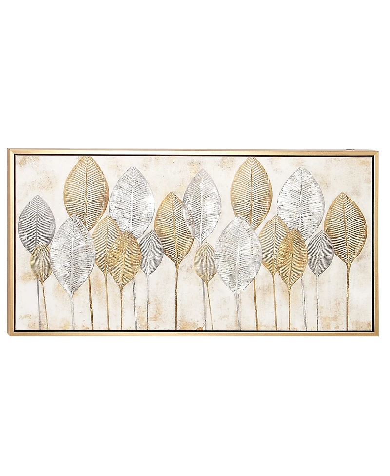 CosmoLiving by Cosmopolitan Brown Contemporary Canvas Wall Art, 27 x 55