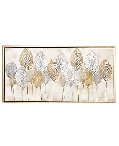 CosmoLiving by Cosmopolitan Brown Contemporary Canvas Wall Art, 27 x 55