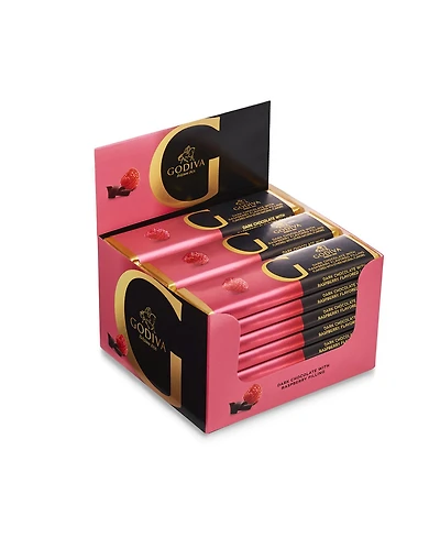 Dark Chocolate Raspberry Bars, 24 Piece