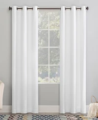 Lindstrom Textured Draft Shield Fleece Insulated Room Darkening Grommet Curtain Panel