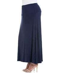 24seven Comfort Apparel Plus Maxi Skirt