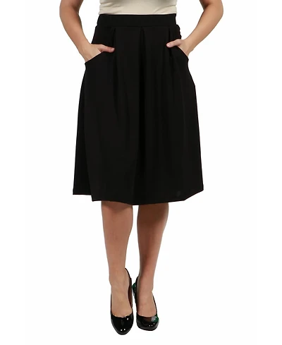Women's Plus Classic Knee Length Skirt