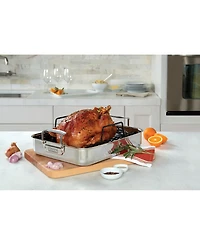 Viking 3-Ply Stainless Steel Roasting Pan with Nonstick Rack