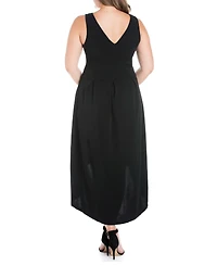 Women's Plus High Low Party Dress