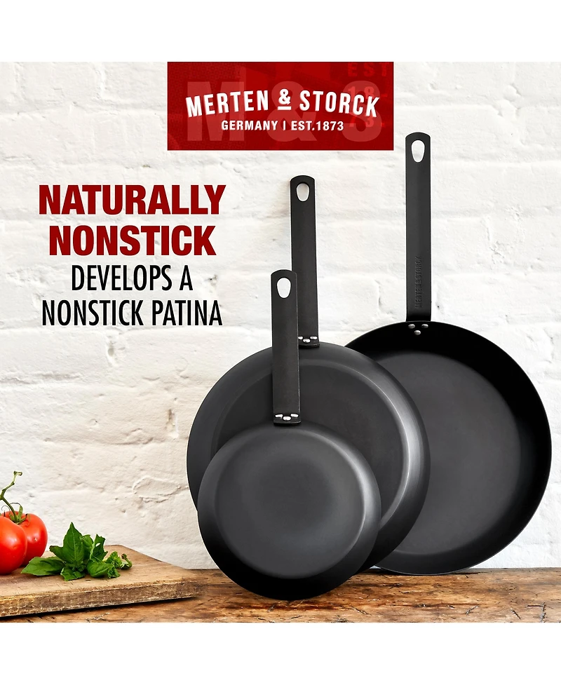 Merten & Storck Pre-Seasoned Carbon Steel 10" Fry Pan