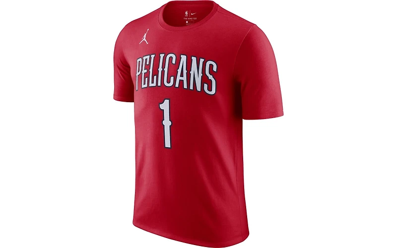 Jordan New Orleans Pelicans Zion Williamson Men's Statement Player T-shirt