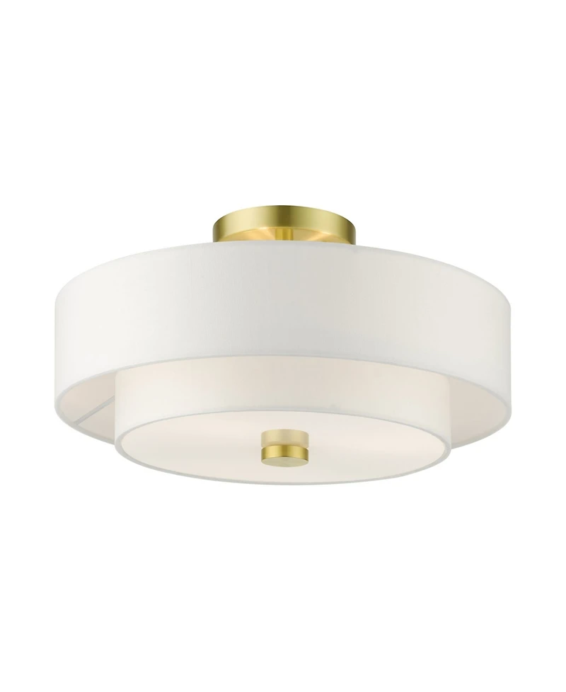 Meridian 3 Lights Semi Flush
