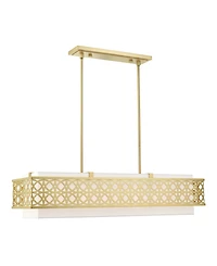 Calinda 6 Lights Linear Chandelier