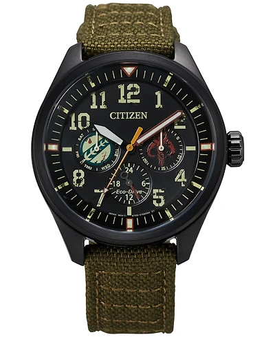 Star Wars by Citizen Boba Fett Cordura Fabric Strap Watch 43mm