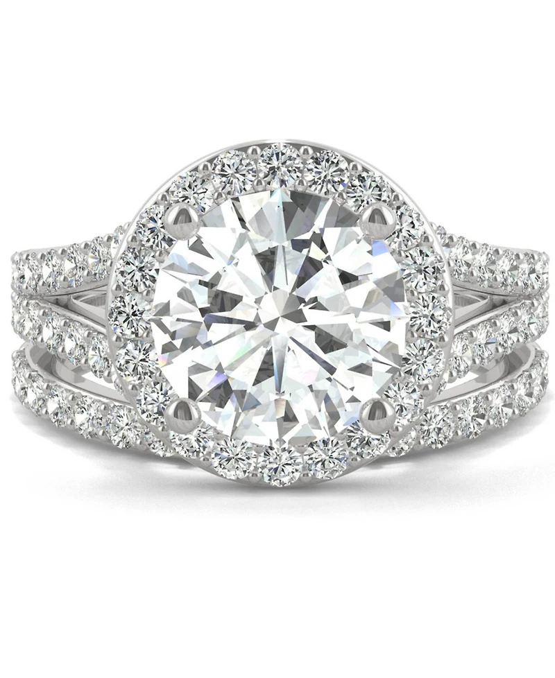 Charles & Colvard Moissanite Bridal Set (3-5/8 ct. t.w. Diamond Equivalent) 14k White Gold