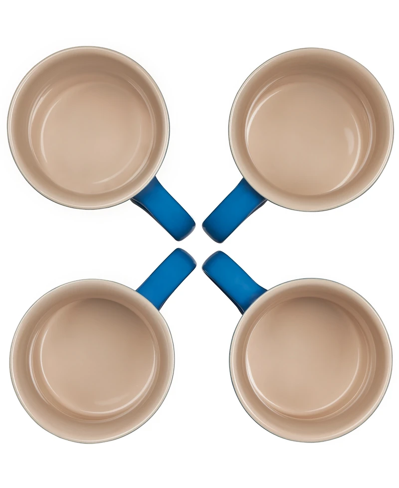 Le Creuset 14 oz. Stoneware Set of Four Coffee Mugs